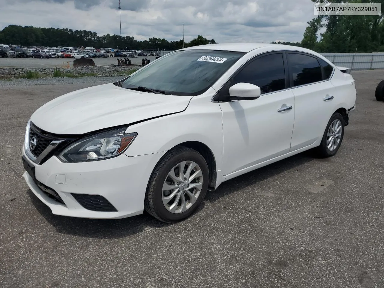 2019 Nissan Sentra S VIN: 3N1AB7AP7KY329051 Lot: 62064204