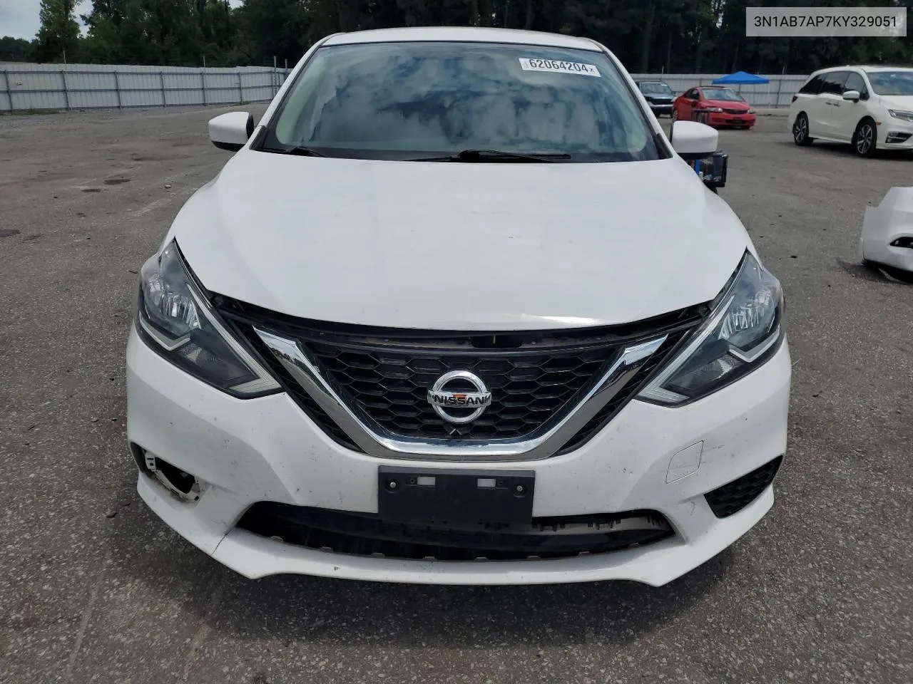 2019 Nissan Sentra S VIN: 3N1AB7AP7KY329051 Lot: 62064204