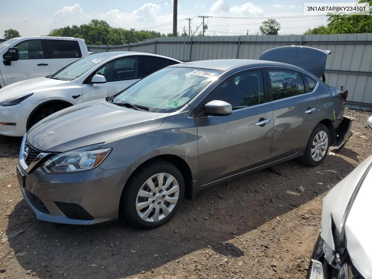 3N1AB7AP8KY234501 2019 Nissan Sentra S