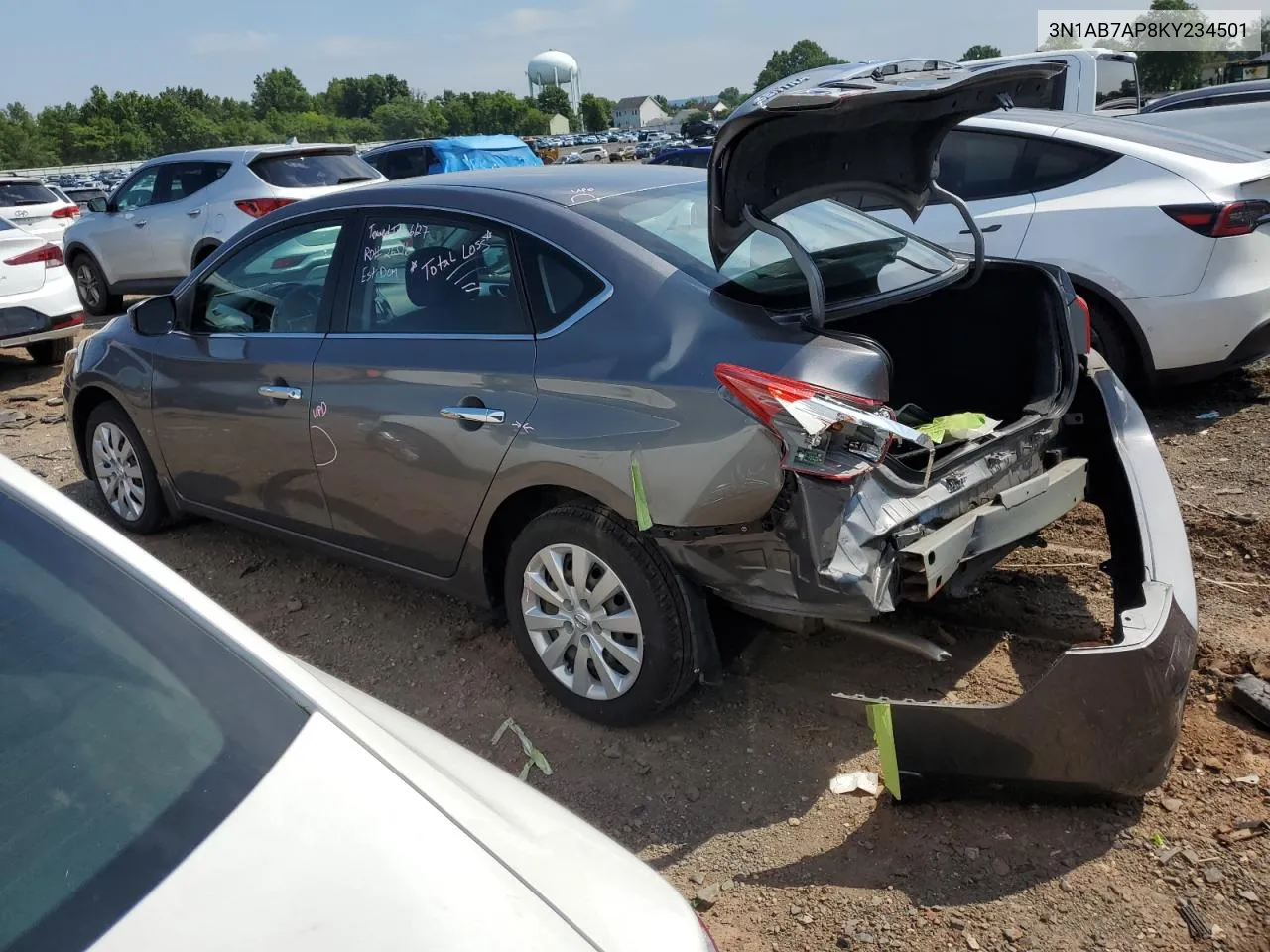 2019 Nissan Sentra S VIN: 3N1AB7AP8KY234501 Lot: 62127884