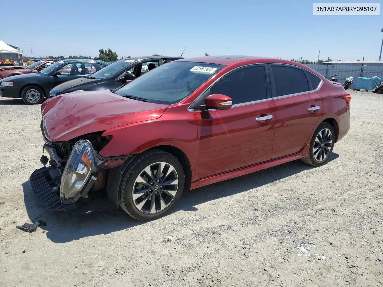 2019 Nissan Sentra S VIN: 3N1AB7AP8KY395107 Lot: 62559304