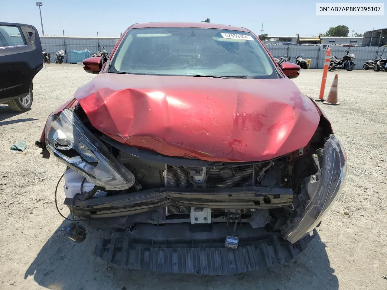 2019 Nissan Sentra S VIN: 3N1AB7AP8KY395107 Lot: 62559304