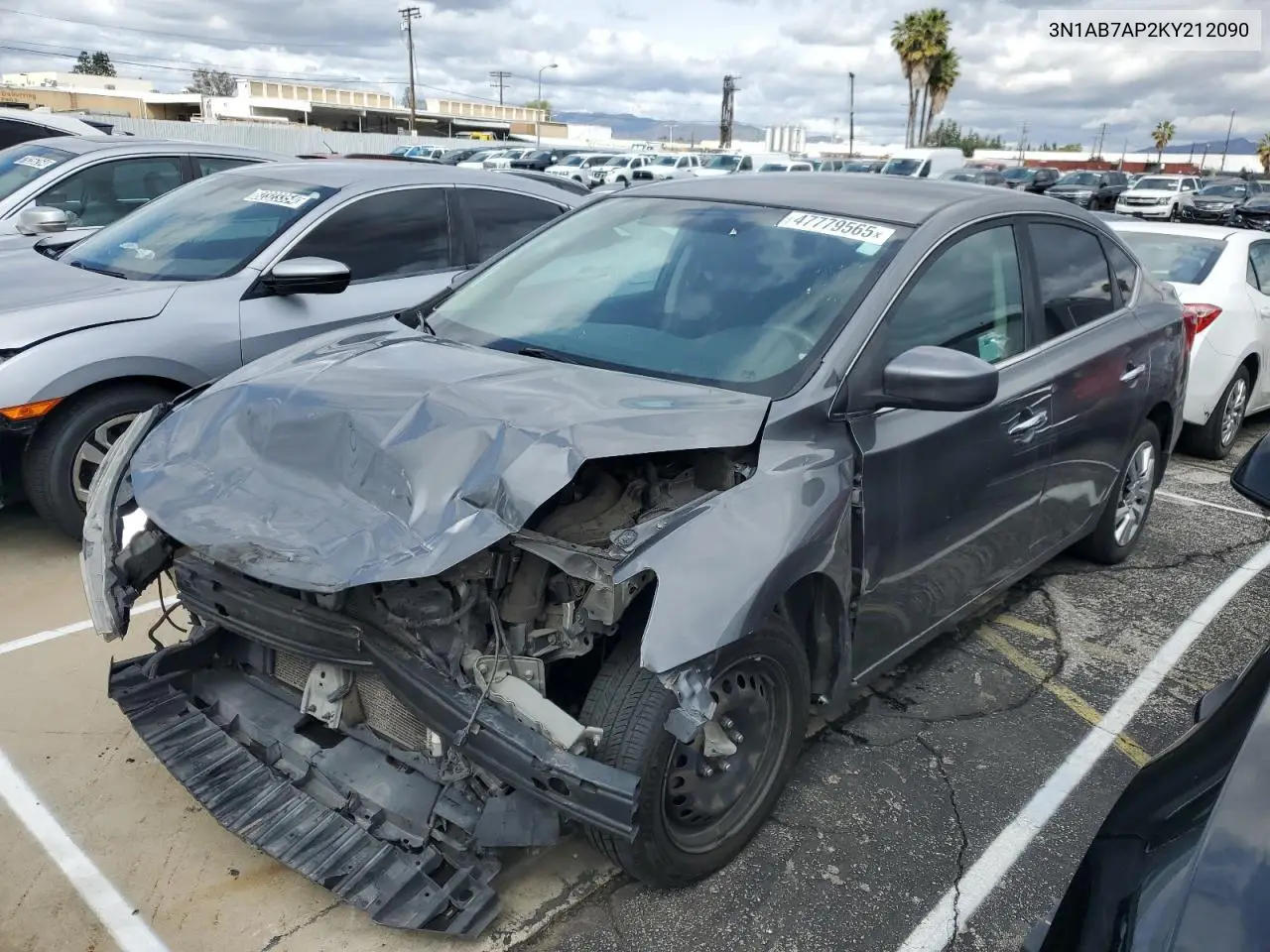 3N1AB7AP2KY212090 2019 Nissan Sentra S