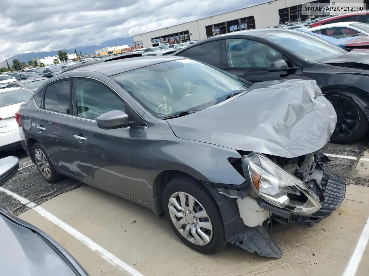 3N1AB7AP2KY212090 2019 Nissan Sentra S
