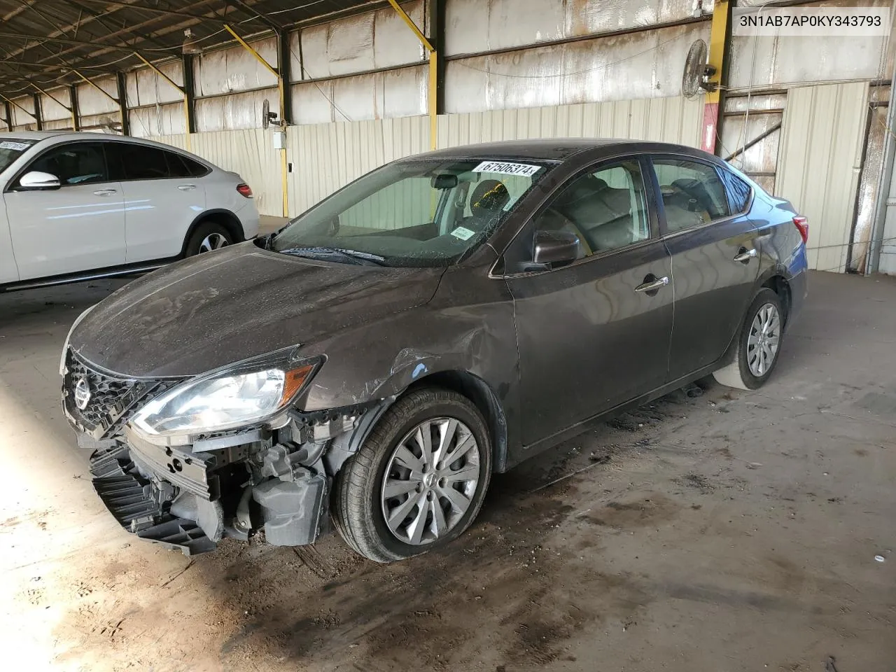 2019 Nissan Sentra S VIN: 3N1AB7AP0KY343793 Lot: 67506374