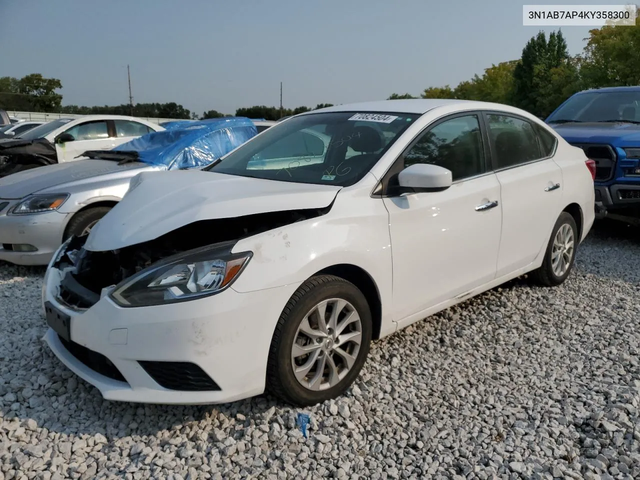 3N1AB7AP4KY358300 2019 Nissan Sentra S