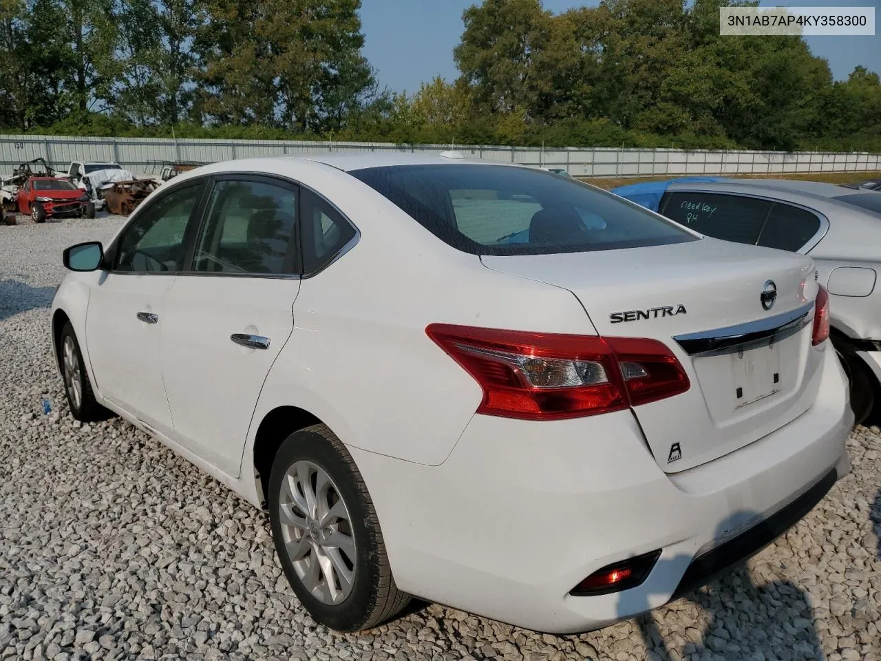 3N1AB7AP4KY358300 2019 Nissan Sentra S