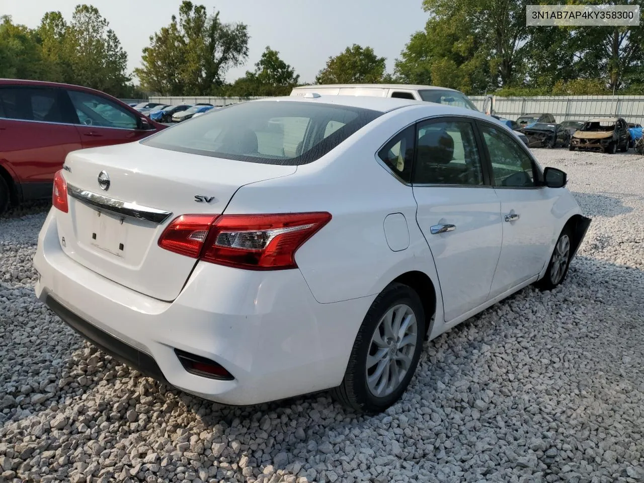 2019 Nissan Sentra S VIN: 3N1AB7AP4KY358300 Lot: 70824504