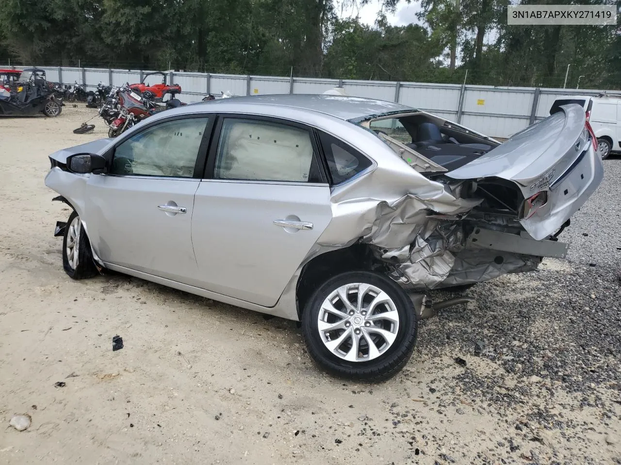 2019 Nissan Sentra S VIN: 3N1AB7APXKY271419 Lot: 71200994