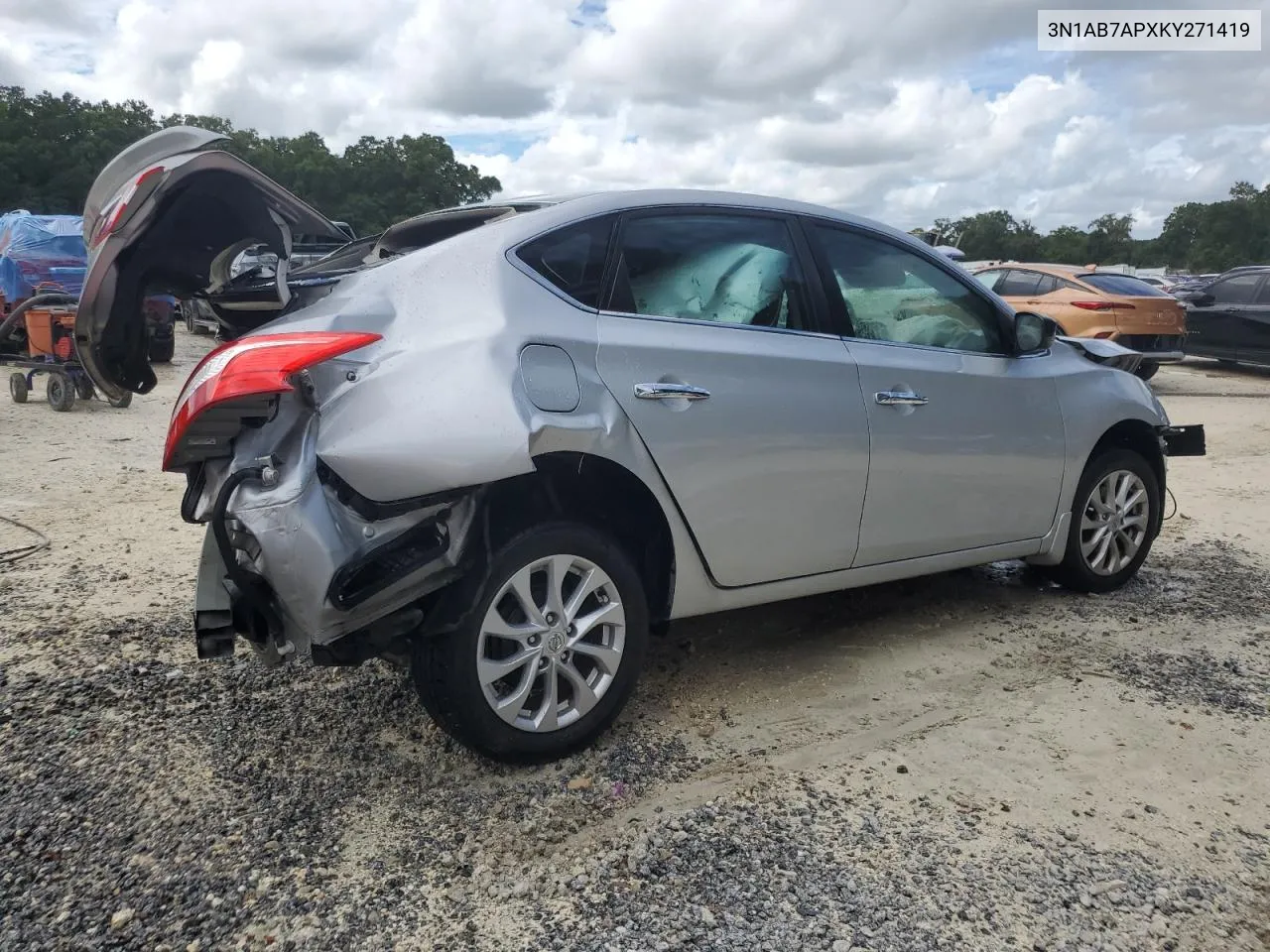 2019 Nissan Sentra S VIN: 3N1AB7APXKY271419 Lot: 71200994