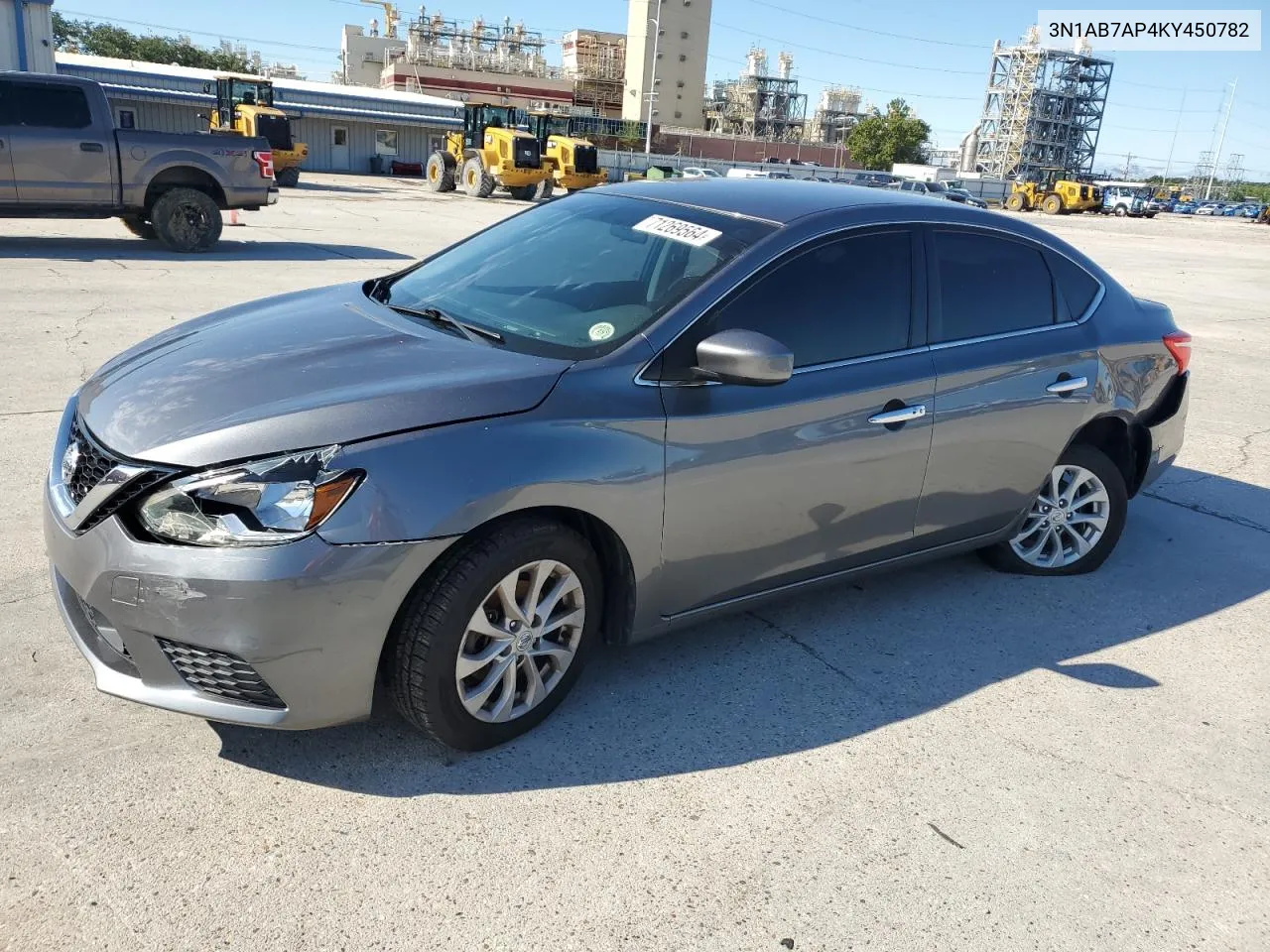 2019 Nissan Sentra S VIN: 3N1AB7AP4KY450782 Lot: 71269564