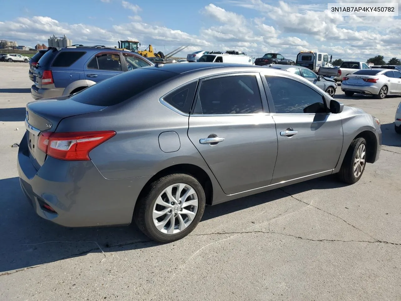 2019 Nissan Sentra S VIN: 3N1AB7AP4KY450782 Lot: 71269564