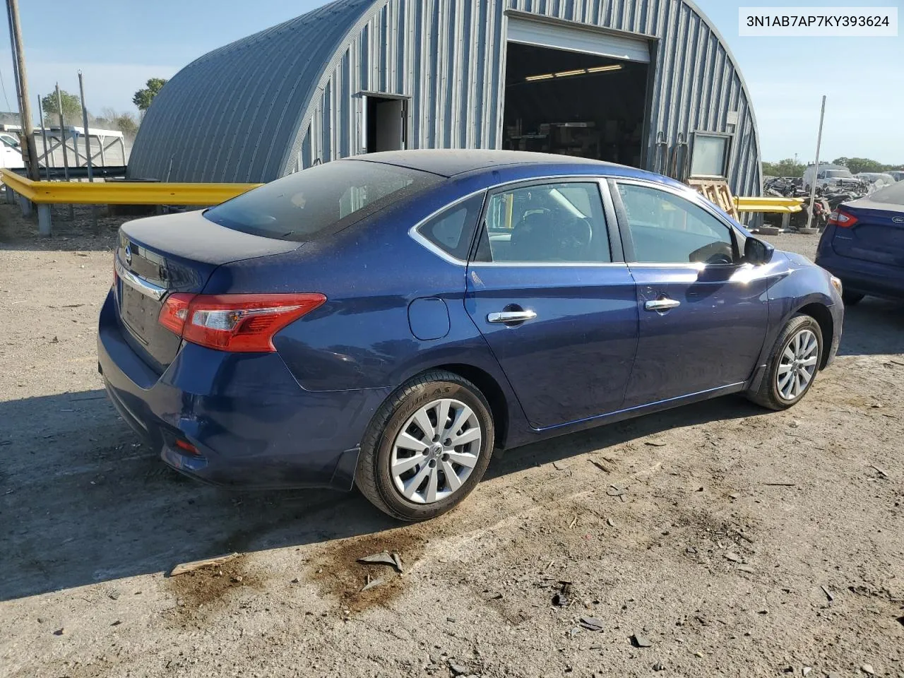 2019 Nissan Sentra S VIN: 3N1AB7AP7KY393624 Lot: 71608624