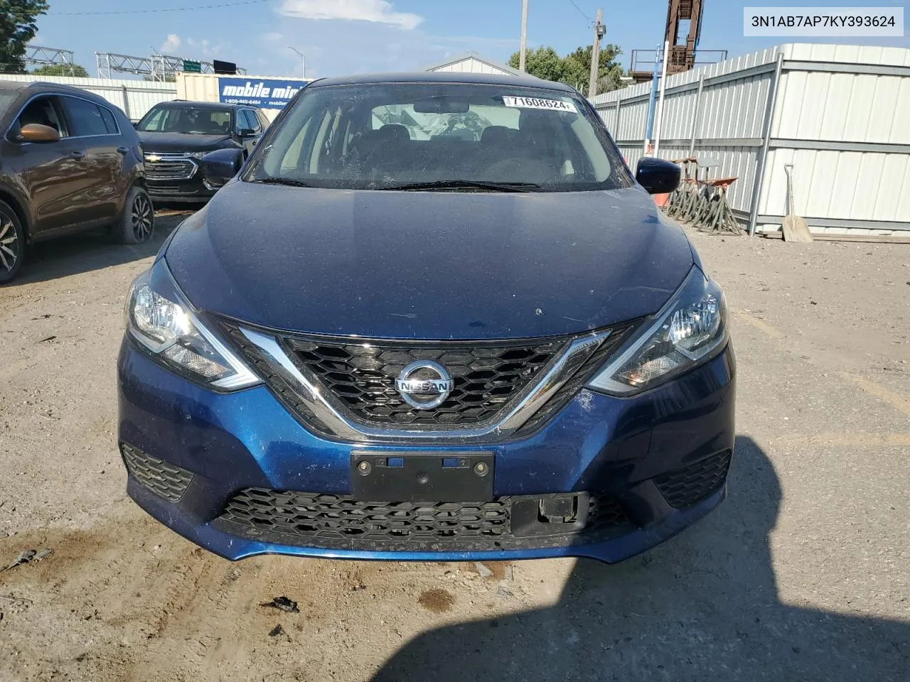 3N1AB7AP7KY393624 2019 Nissan Sentra S