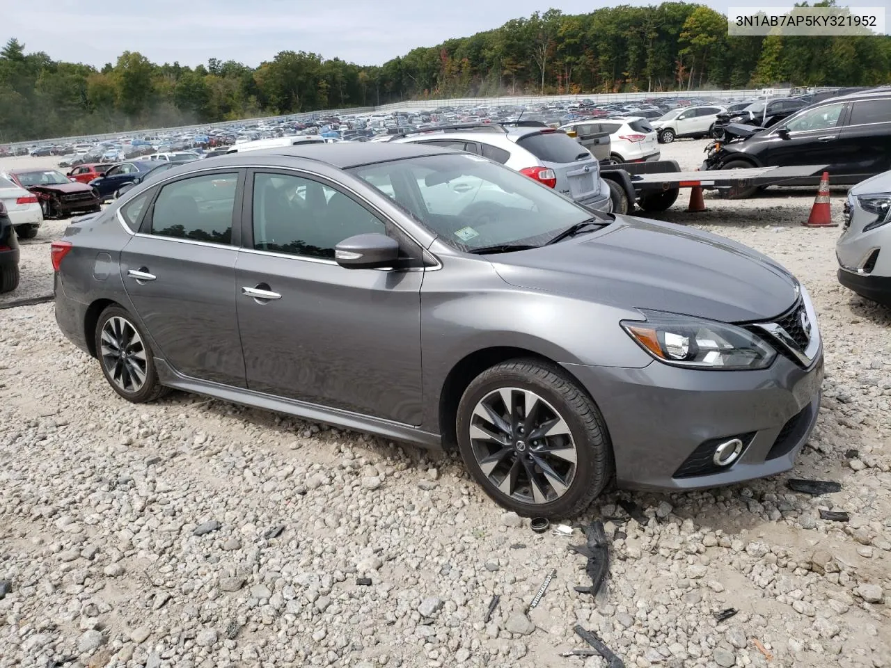 2019 Nissan Sentra S VIN: 3N1AB7AP5KY321952 Lot: 71889654