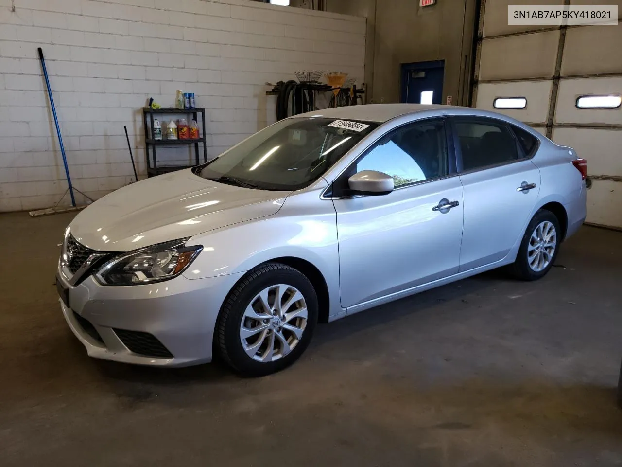 2019 Nissan Sentra S VIN: 3N1AB7AP5KY418021 Lot: 71946804