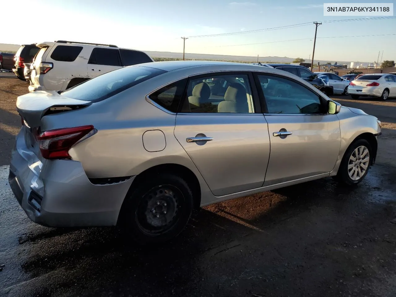 3N1AB7AP6KY341188 2019 Nissan Sentra S