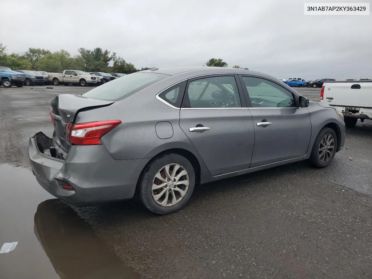 2019 Nissan Sentra S VIN: 3N1AB7AP2KY363429 Lot: 72813324