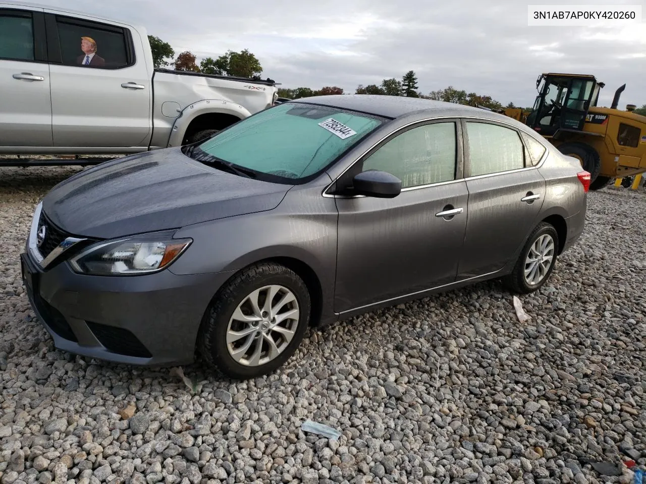 2019 Nissan Sentra S VIN: 3N1AB7AP0KY420260 Lot: 72952344