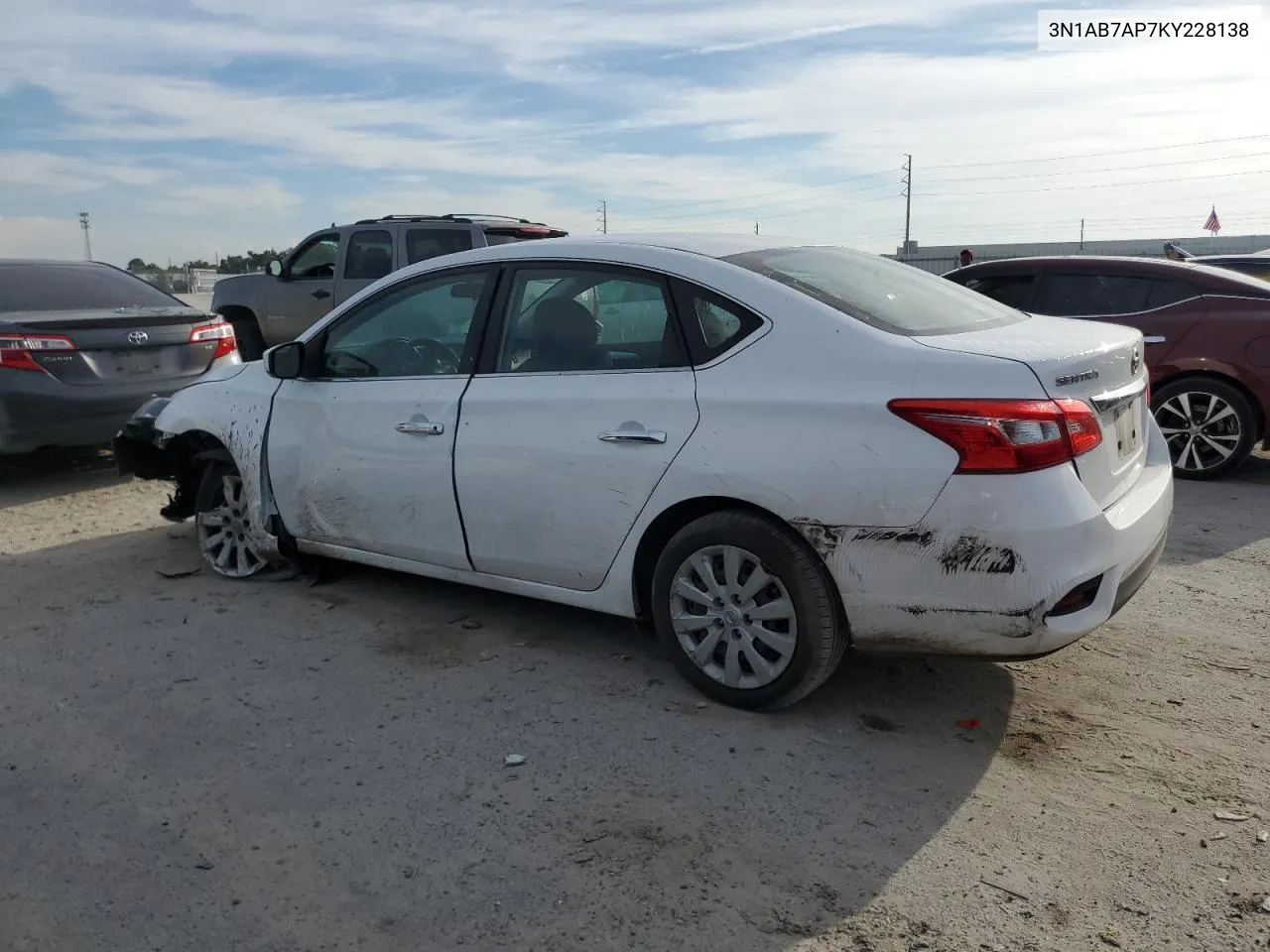 2019 Nissan Sentra S VIN: 3N1AB7AP7KY228138 Lot: 72992904