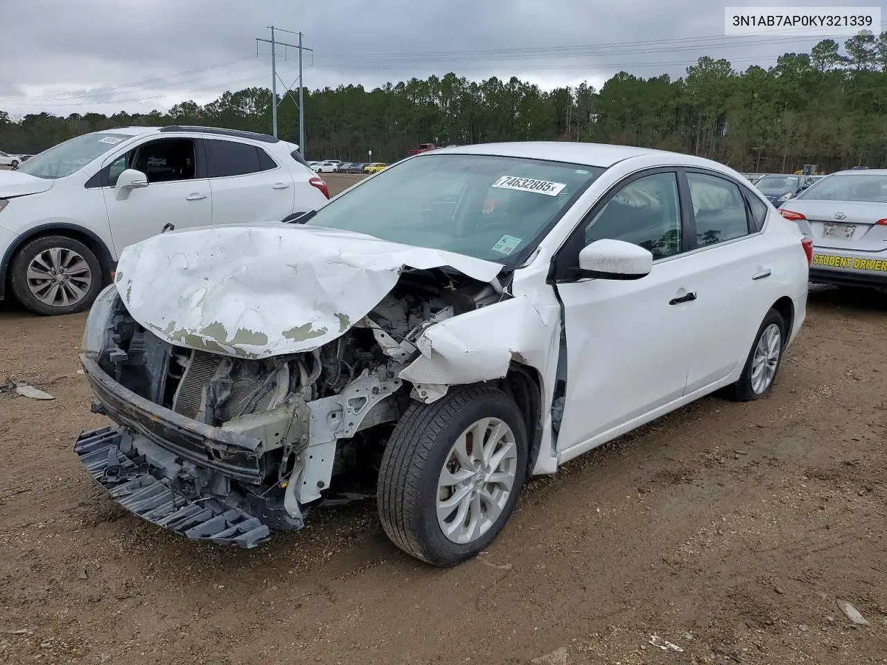 3N1AB7AP0KY321339 2019 Nissan Sentra S
