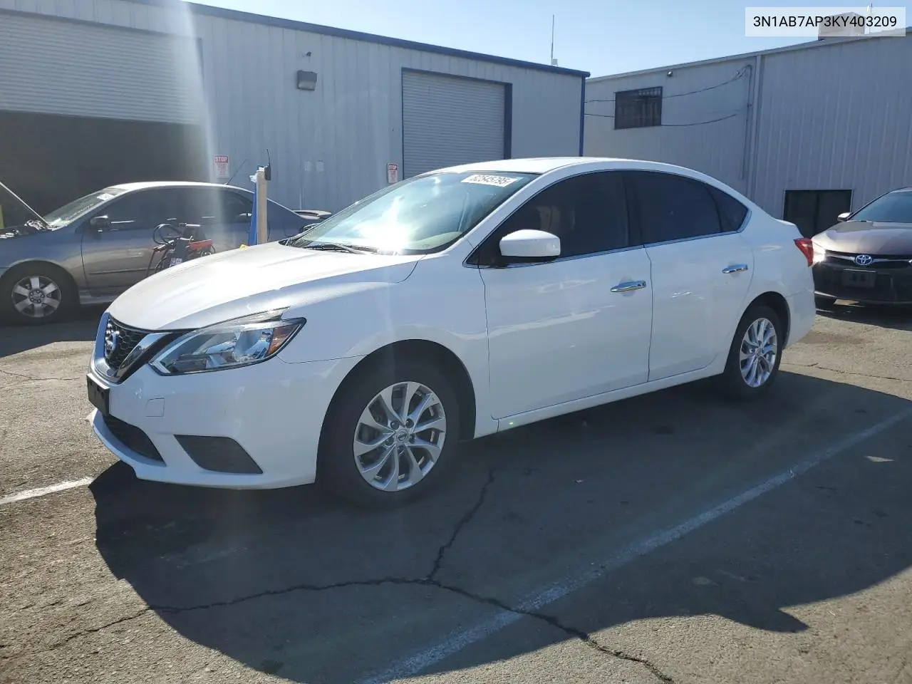 3N1AB7AP3KY403209 2019 Nissan Sentra S