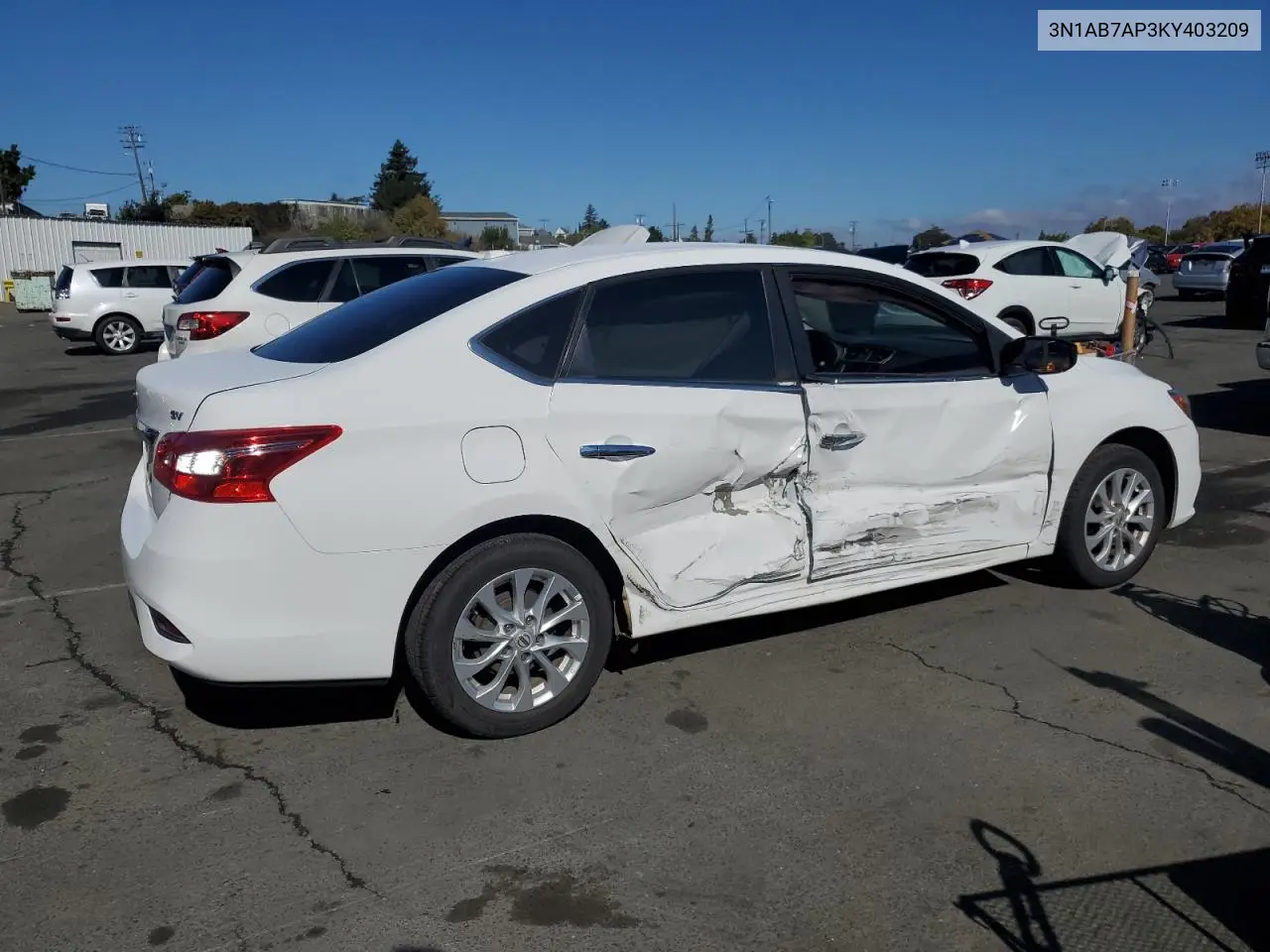 3N1AB7AP3KY403209 2019 Nissan Sentra S