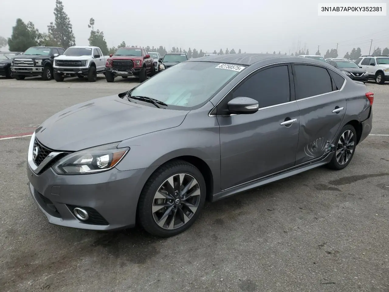 3N1AB7AP0KY352381 2019 Nissan Sentra S
