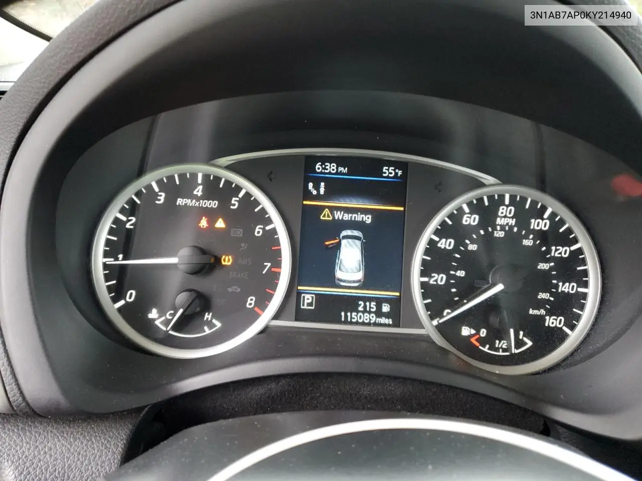3N1AB7AP0KY214940 2019 Nissan Sentra S
