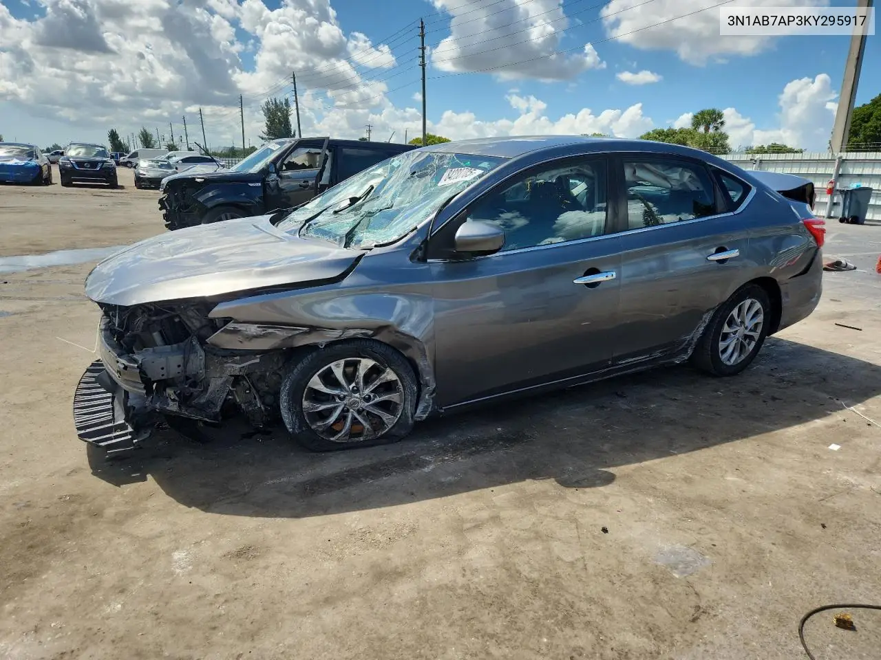 3N1AB7AP3KY295917 2019 Nissan Sentra S