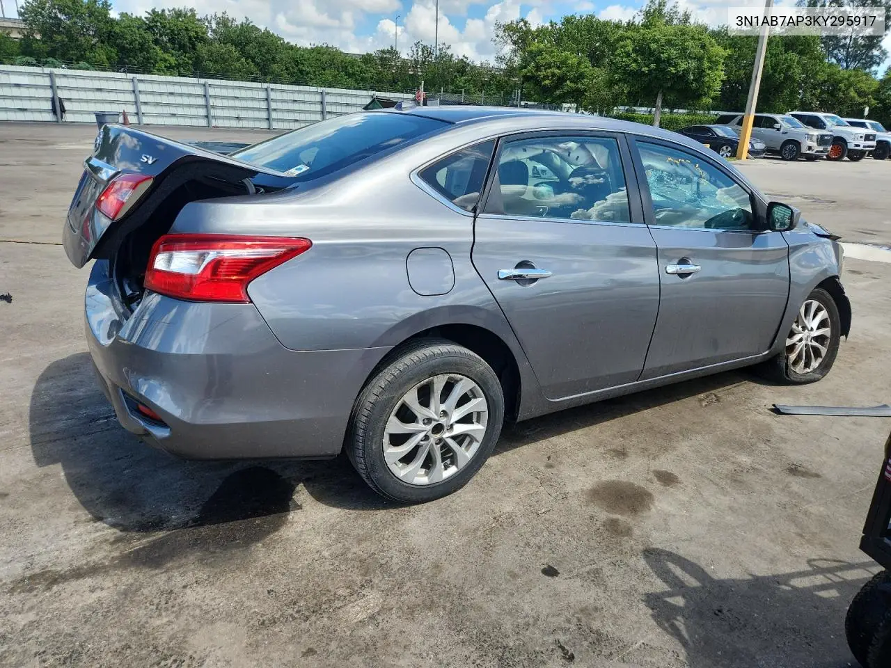 3N1AB7AP3KY295917 2019 Nissan Sentra S