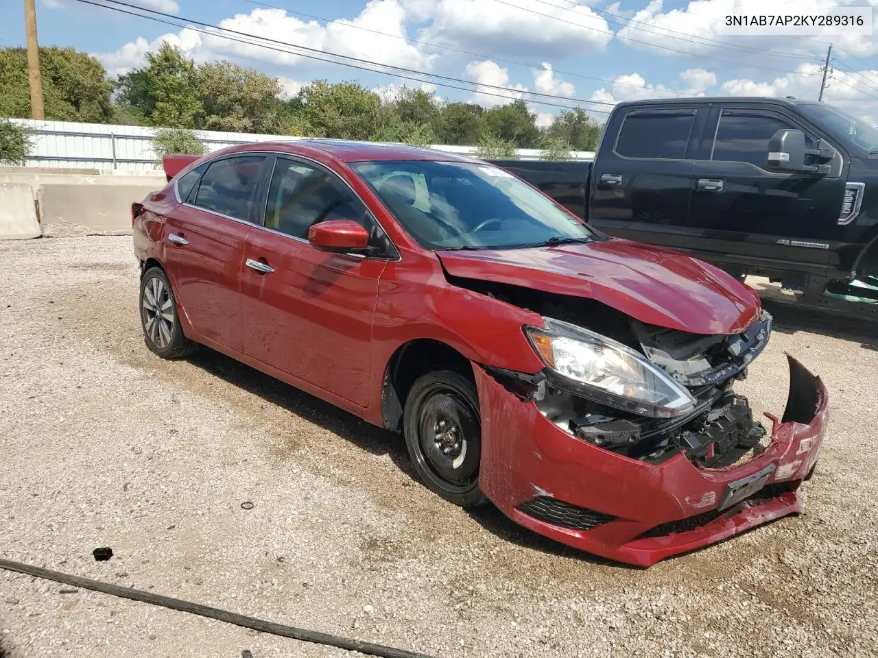 3N1AB7AP2KY289316 2019 Nissan Sentra S