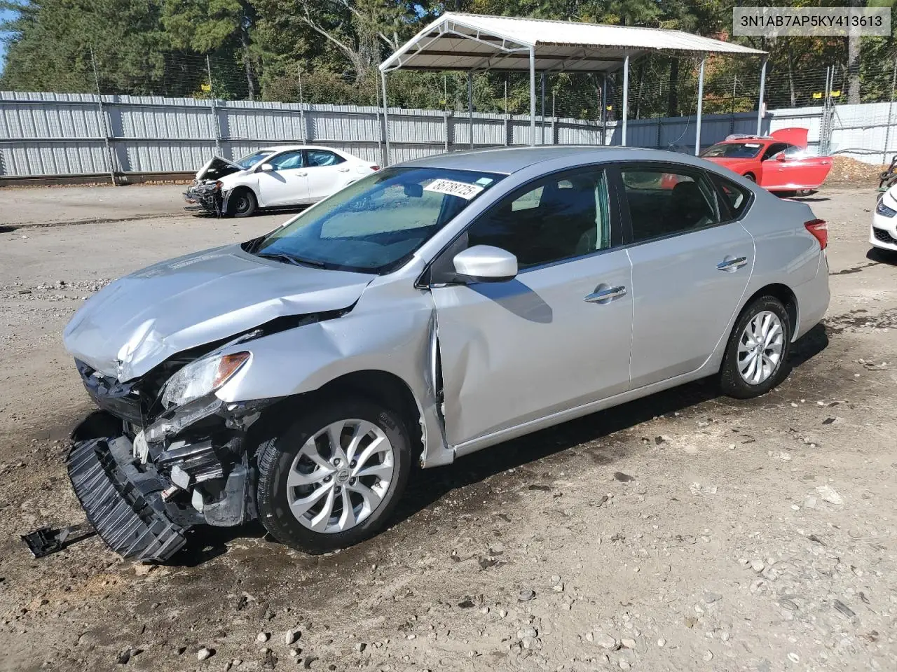 3N1AB7AP5KY413613 2019 Nissan Sentra S