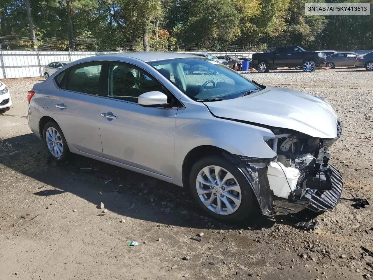 3N1AB7AP5KY413613 2019 Nissan Sentra S