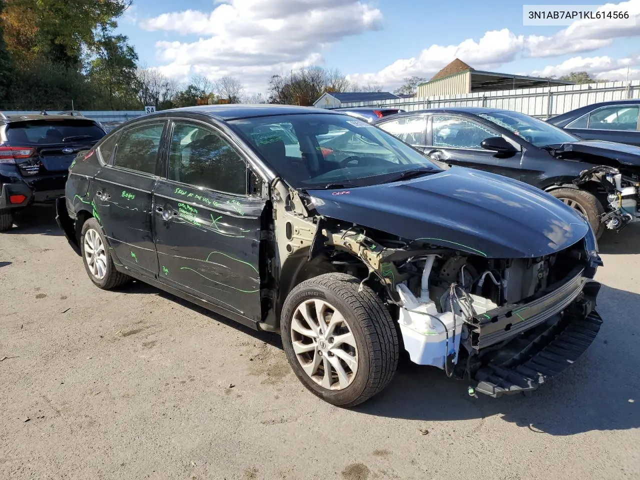3N1AB7AP1KL614566 2019 Nissan Sentra S