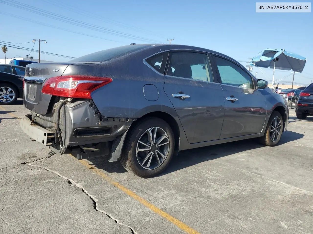 3N1AB7AP5KY357012 2019 Nissan Sentra S