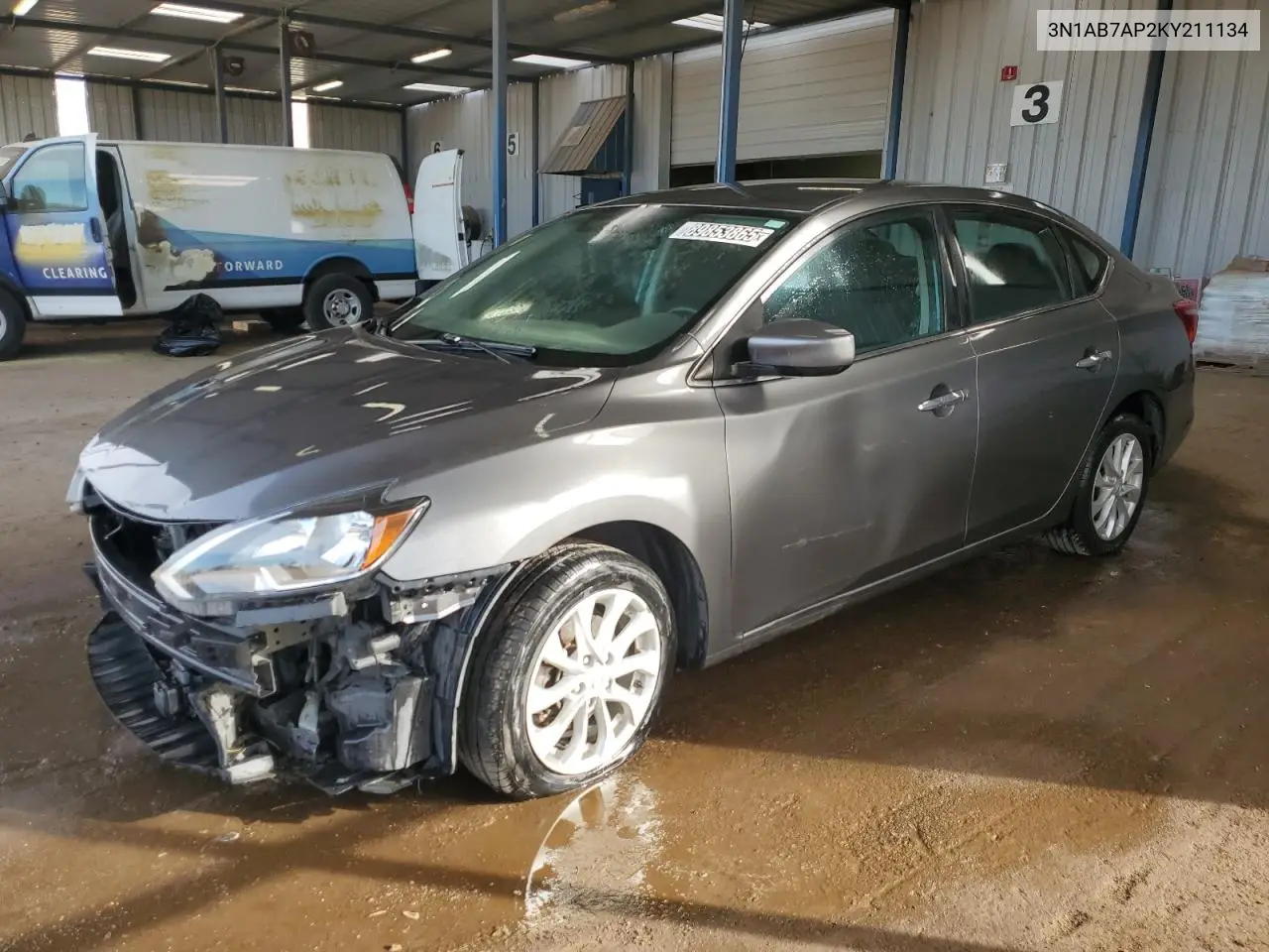 3N1AB7AP2KY211134 2019 Nissan Sentra S