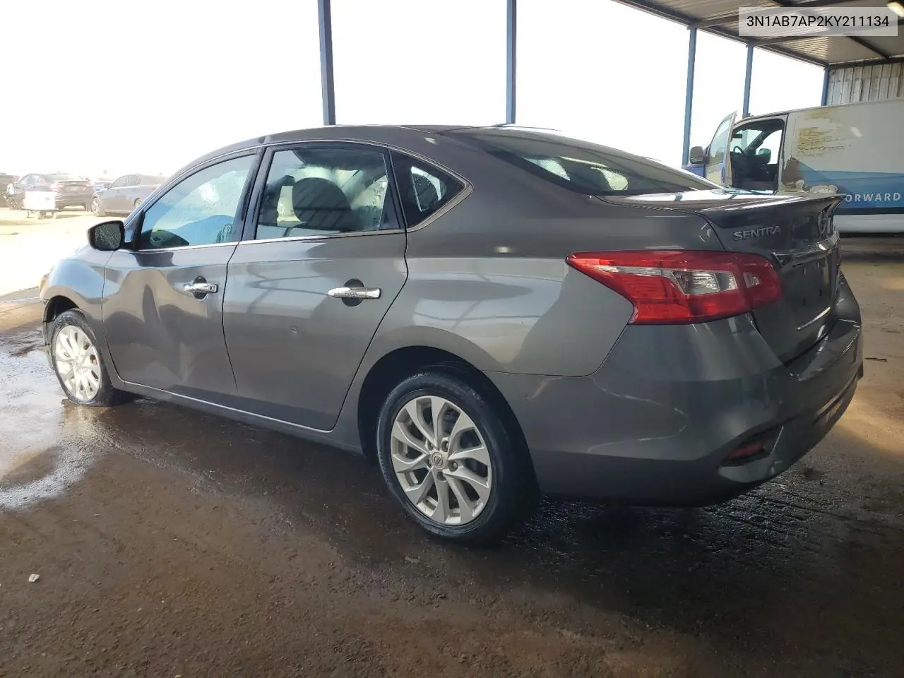 3N1AB7AP2KY211134 2019 Nissan Sentra S