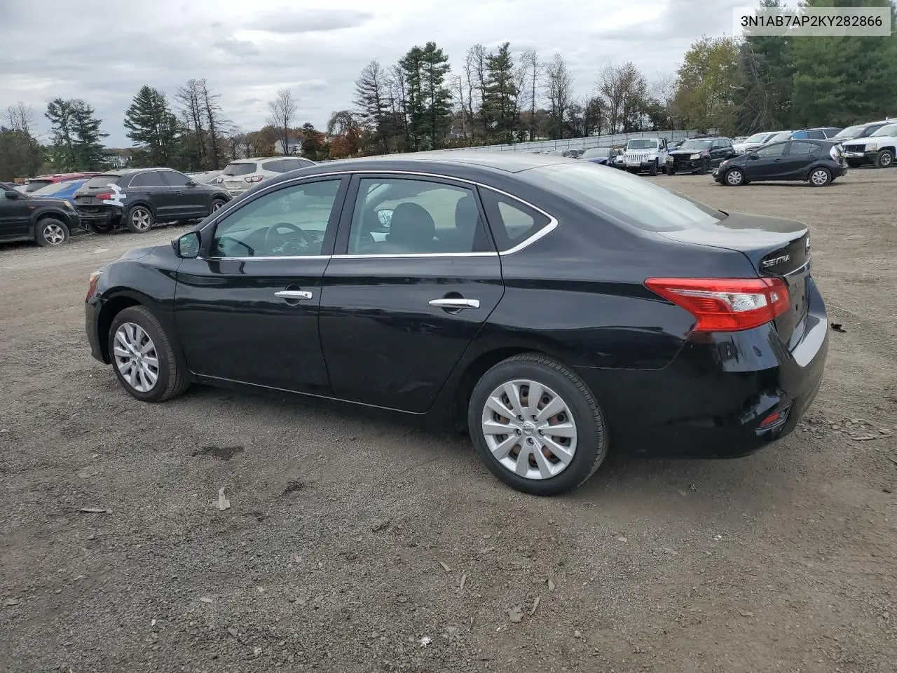 3N1AB7AP2KY282866 2019 Nissan Sentra S