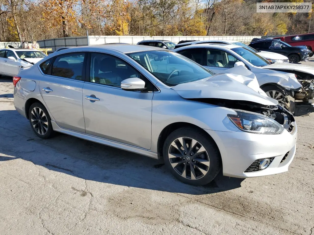 3N1AB7APXKY258377 2019 Nissan Sentra S