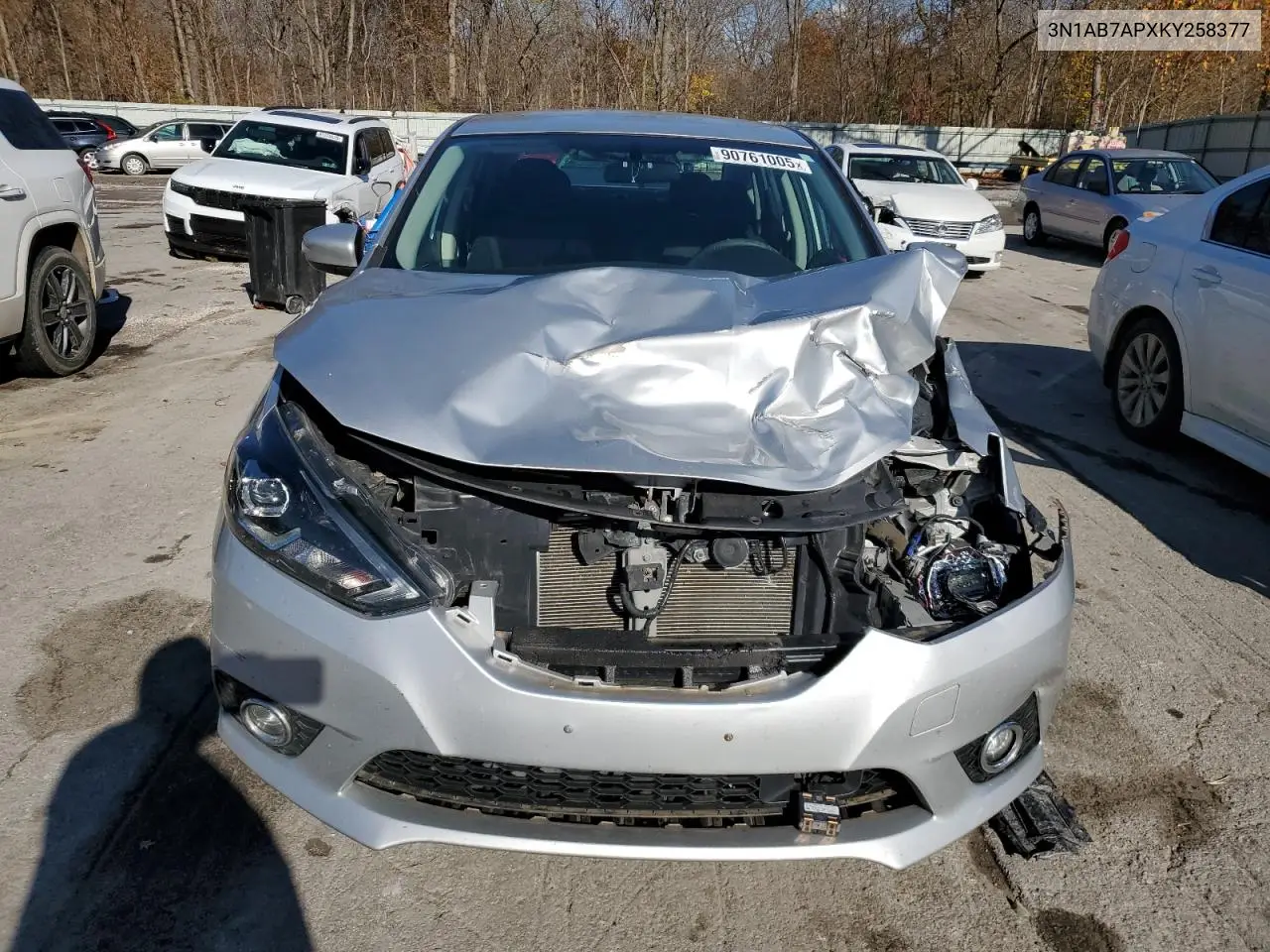 3N1AB7APXKY258377 2019 Nissan Sentra S