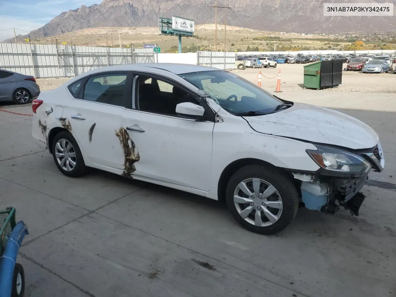 3N1AB7AP3KY342475 2019 Nissan Sentra S
