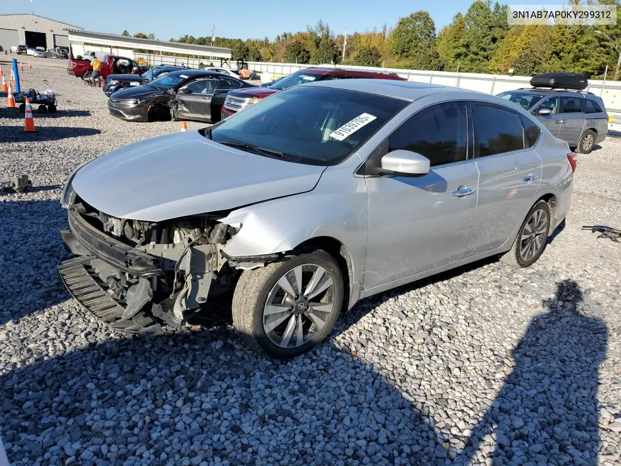 3N1AB7AP0KY299312 2019 Nissan Sentra S