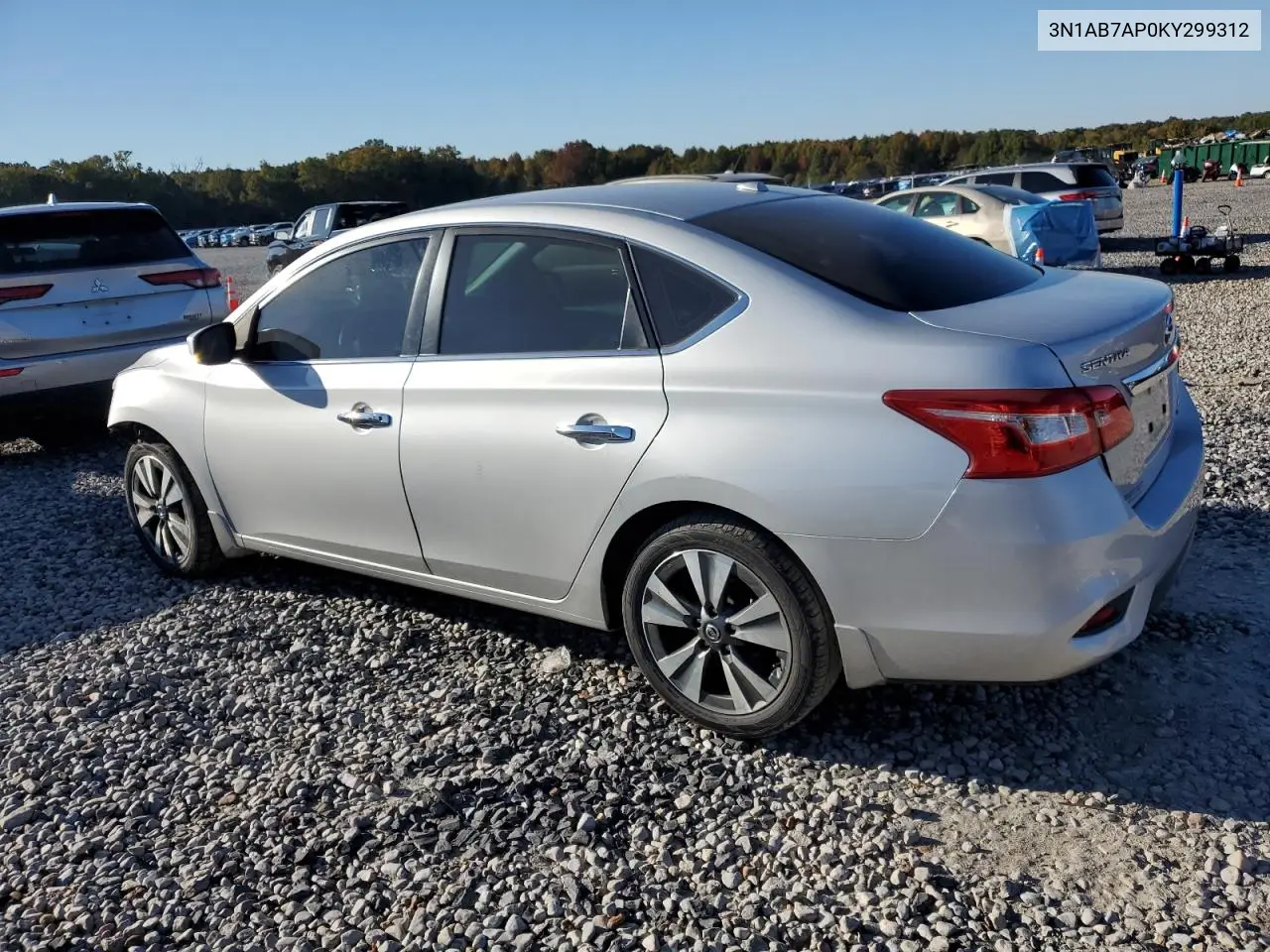 3N1AB7AP0KY299312 2019 Nissan Sentra S