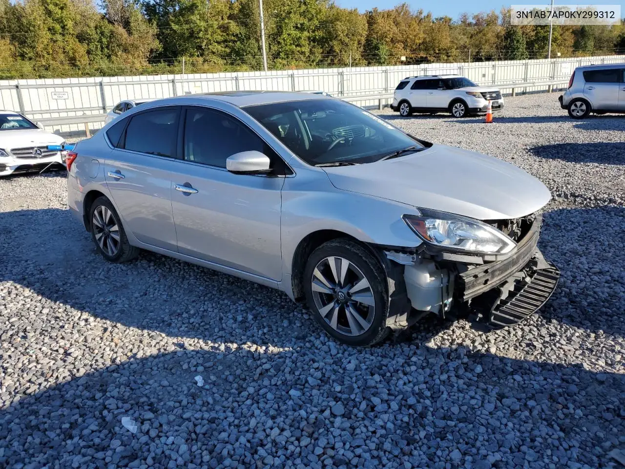 3N1AB7AP0KY299312 2019 Nissan Sentra S