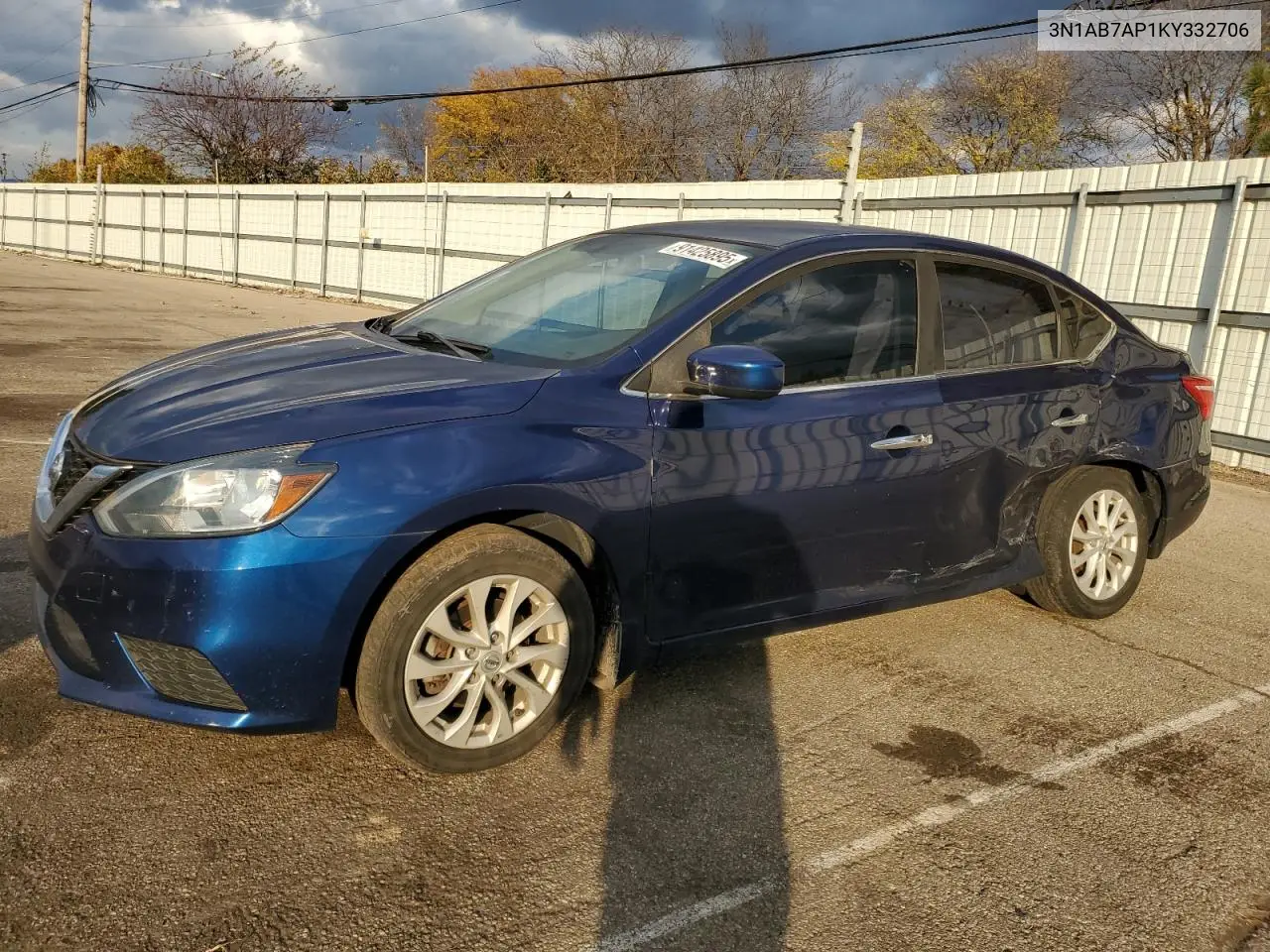 3N1AB7AP1KY332706 2019 Nissan Sentra S