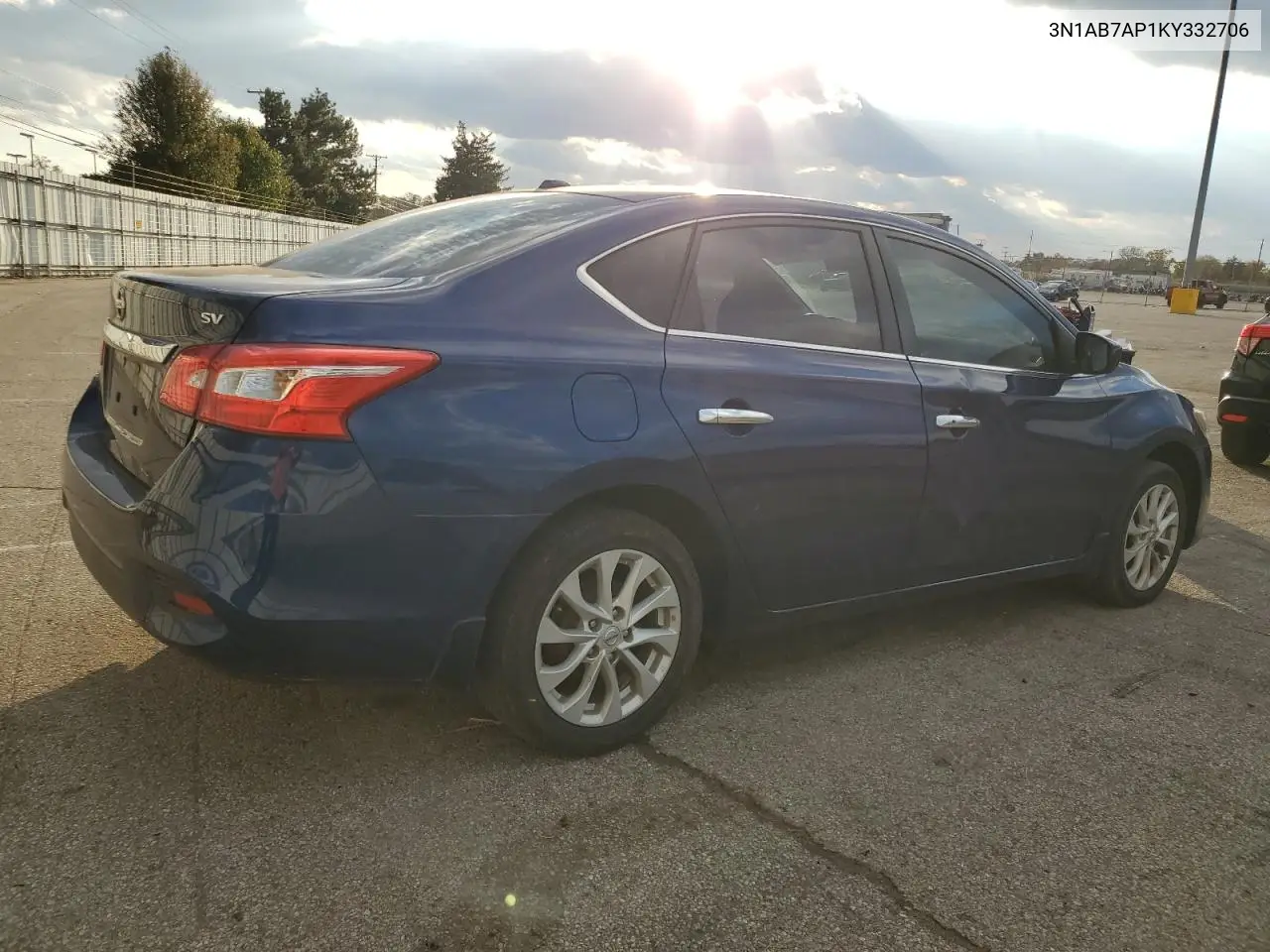 3N1AB7AP1KY332706 2019 Nissan Sentra S