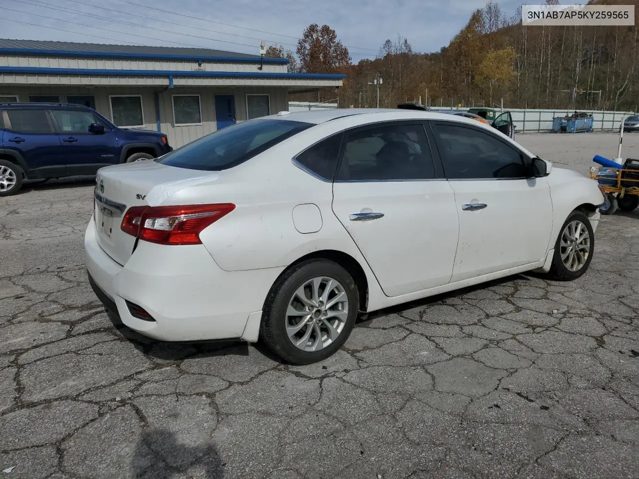 3N1AB7AP5KY259565 2019 Nissan Sentra S