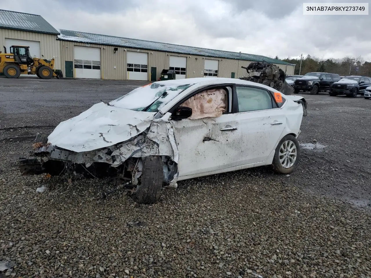 3N1AB7AP8KY273749 2019 Nissan Sentra S