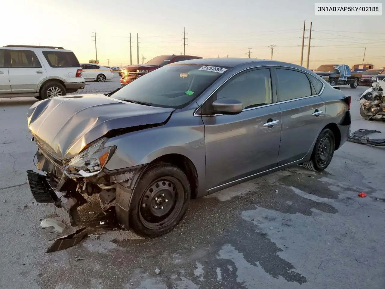 3N1AB7AP5KY402188 2019 Nissan Sentra S
